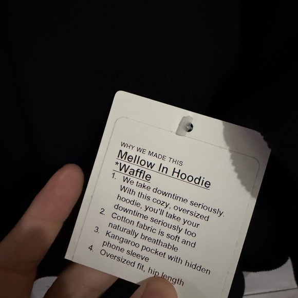 NWT lululemon athletica mellow in hoodie Black Hoodie - Picture 10 of 15